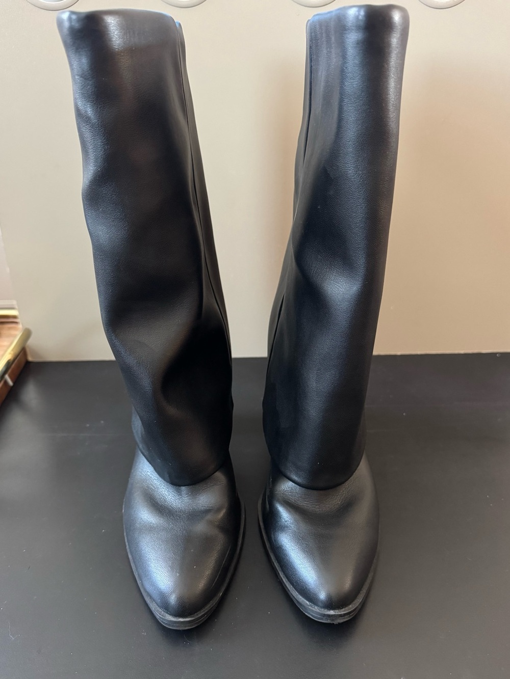 Marc Fisher Women's Black Leather Boots